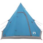 vidaXL 3 osoba Modrá 185T Polyester s PU náterom – Obrázok 5