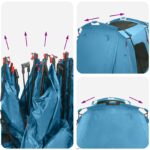 vidaXL 3 osoba Pre 3 osoby Modrá 185T Polyester s PU náterom – Obrázok 12