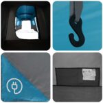 vidaXL 3 osoba Pre 3 osoby Modrá 185T Polyester s PU náterom – Obrázok 9