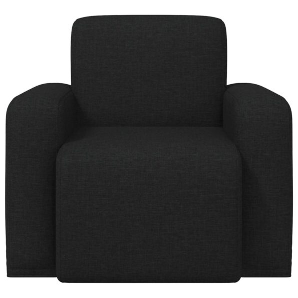 vidaXL Kreslo Čierna Látka – Obrázok 3