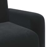 vidaXL Kreslo Čierna Zamat – Obrázok 6
