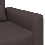 vidaXL Kreslo Tmavohnedá Látka – Obrázok 6