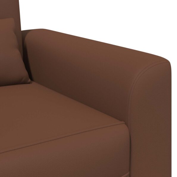 vidaXL Kreslo Hnedá Umelá koža – Obrázok 6