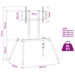 vidaXL Stojan na TV na easel pre 37-86 Inch Screen Max VESA 400x600mm – Obrázok 11