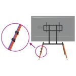 vidaXL Stojan na TV na easel pre 37-86 Inch Screen Max VESA 400x600mm – Obrázok 9
