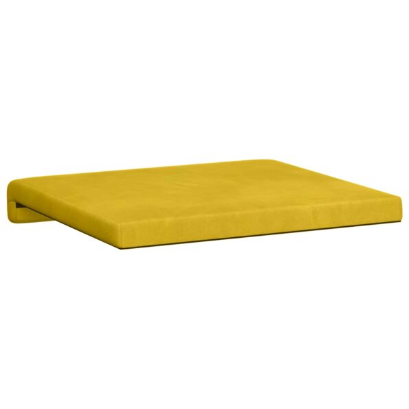 vidaXL Vankúš na lavičku 4 ks Zamat Žltá Hĺbka 35 cm – Obrázok 8