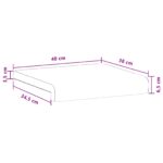 vidaXL Vankúš na lavičku 4 ks Zamat Modrá Hĺbka 35 cm – Obrázok 11