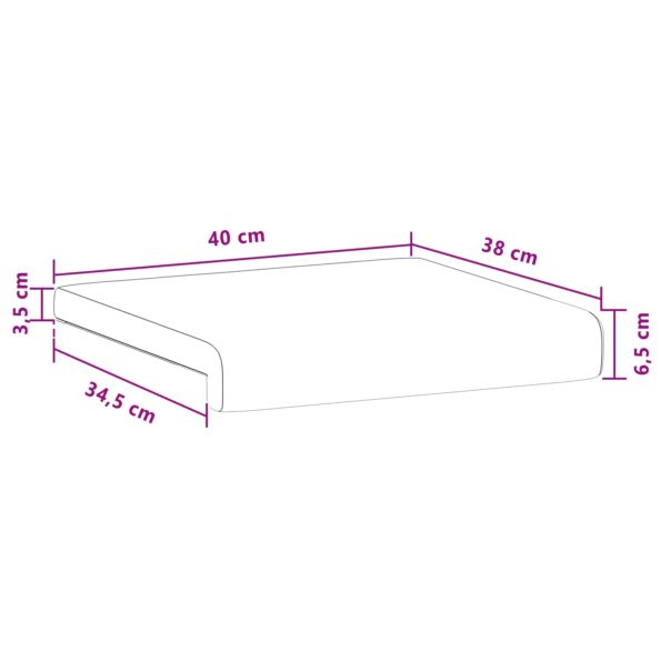 vidaXL Vankúš na lavičku 4 ks Zamat Modrá Hĺbka 35 cm – Obrázok 11