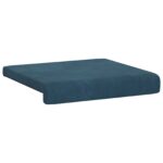 vidaXL Vankúš na lavičku 4 ks Zamat Modrá Hĺbka 35 cm – Obrázok 5