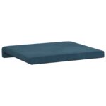 vidaXL Vankúš na lavičku 4 ks Zamat Modrá Hĺbka 35 cm – Obrázok 8