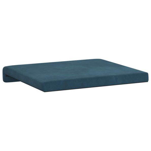vidaXL Vankúš na lavičku 4 ks Zamat Modrá Hĺbka 35 cm – Obrázok 8