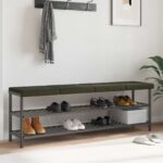 vidaXL Vankúš na lavičku 4 ks Umelý semišový materiál Armádna zelená