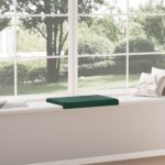 vidaXL Vankúš na lavičku Zamat Tmavozelená Hĺbka 35 cm – Obrázok 4