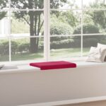 vidaXL Vankúš na lavičku Zamat Víno červené Hĺbka 35 cm – Obrázok 4