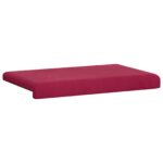 vidaXL Vankúš na lavičku Zamat Víno červené Hĺbka 35 cm – Obrázok 5