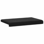 vidaXL Vankúš na lavičku Zamat Čierna Hĺbka 35 cm – Obrázok 5