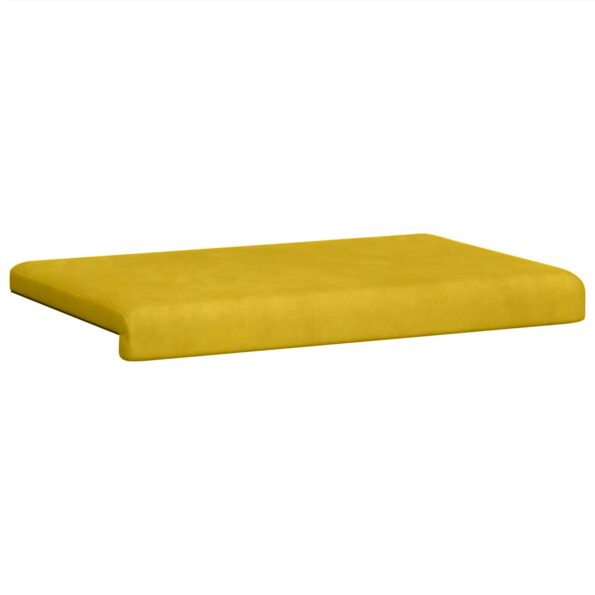 vidaXL Vankúš na lavičku Zamat Žltá Hĺbka 35 cm – Obrázok 5