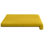 vidaXL Vankúš na lavičku Zamat Žltá Hĺbka 35 cm – Obrázok 6