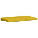 vidaXL Vankúš na lavičku Zamat Žltá Hĺbka 35 cm – Obrázok 7