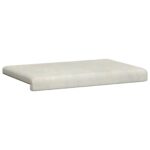 vidaXL Vankúš na lavičku Zamat Krémová Hĺbka 35 cm – Obrázok 5