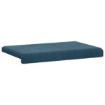 vidaXL Vankúš na lavičku Zamat Modrá Hĺbka 35 cm – Obrázok 5