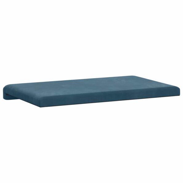 vidaXL Vankúš na lavičku Zamat Modrá Hĺbka 35 cm – Obrázok 7