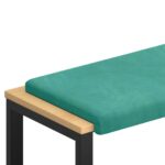 vidaXL Vankúš na lavičku Zamat Tyrkysová Hĺbka 35 cm – Obrázok 2