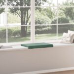 vidaXL Vankúš na lavičku Zamat Morská zelená Hĺbka 35 cm – Obrázok 4