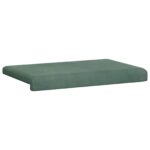 vidaXL Vankúš na lavičku Zamat Morská zelená Hĺbka 35 cm – Obrázok 5