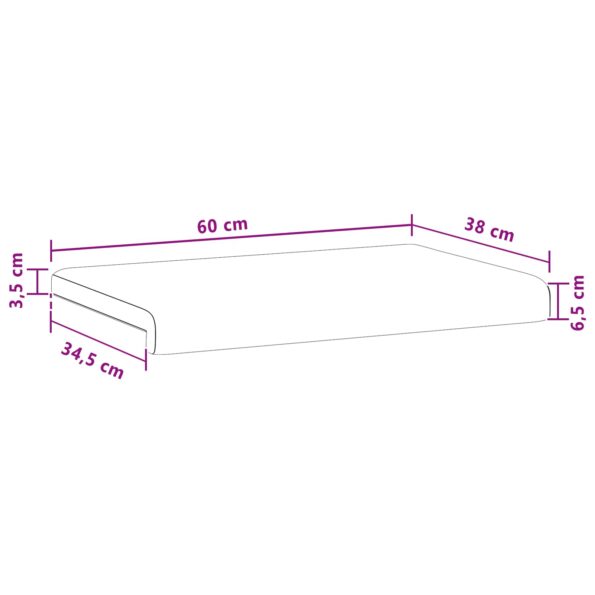 vidaXL Vankúš na lavičku manšestr Modrá Hĺbka 35 cm – Obrázok 10