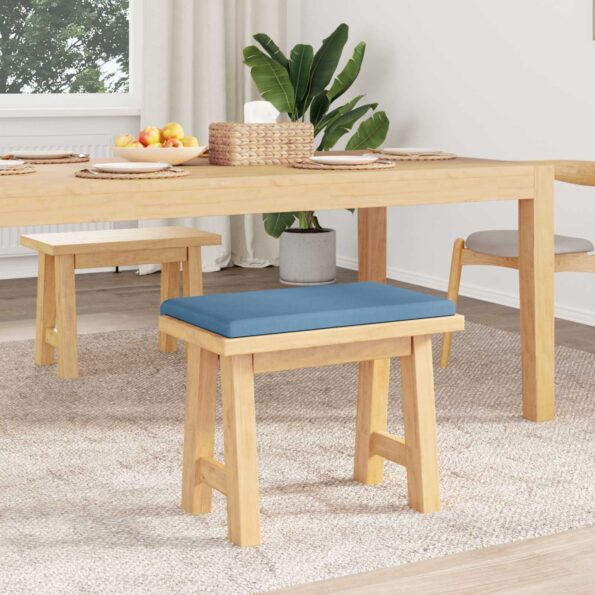 vidaXL Vankúš na lavičku manšestr Modrá Hĺbka 35 cm – Obrázok 3