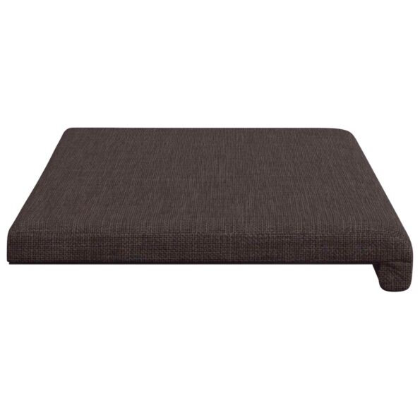 vidaXL Vankúš na lavičku Látka Tmavohnedá Hĺbka 35 cm – Obrázok 6