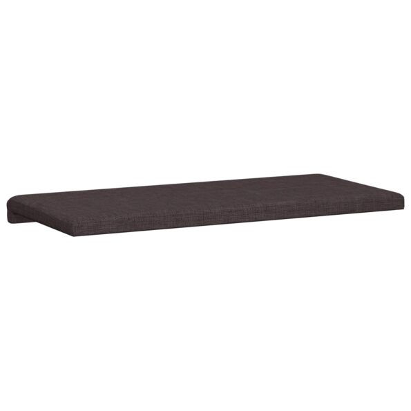 vidaXL Vankúš na lavičku Látka Tmavohnedá Hĺbka 35 cm – Obrázok 7
