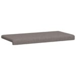 vidaXL Vankúš na lavičku Látka Sivohnedá Hĺbka 35 cm – Obrázok 5