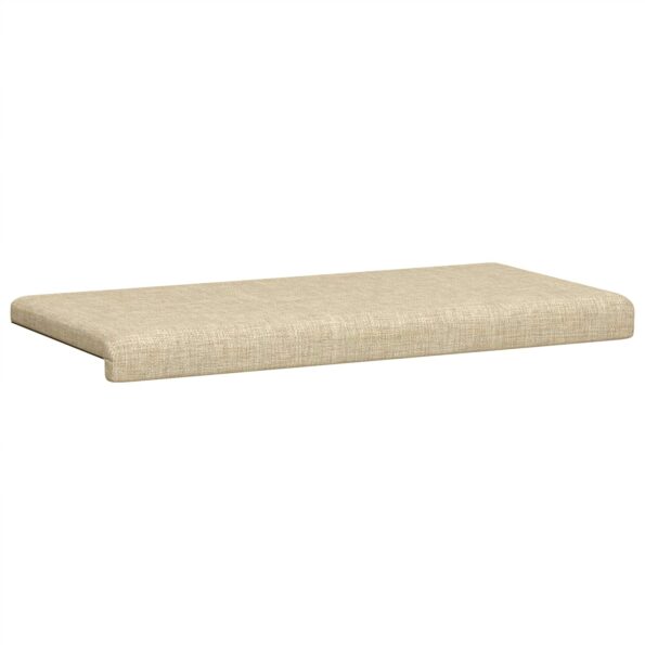 vidaXL Vankúš na lavičku Látka Krémová Hĺbka 35 cm – Obrázok 5