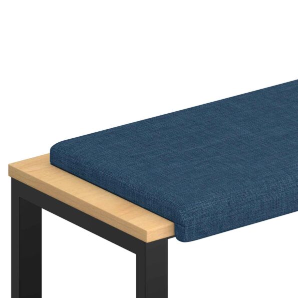 vidaXL Vankúš na lavičku Látka Modrá Hĺbka 35 cm – Obrázok 2