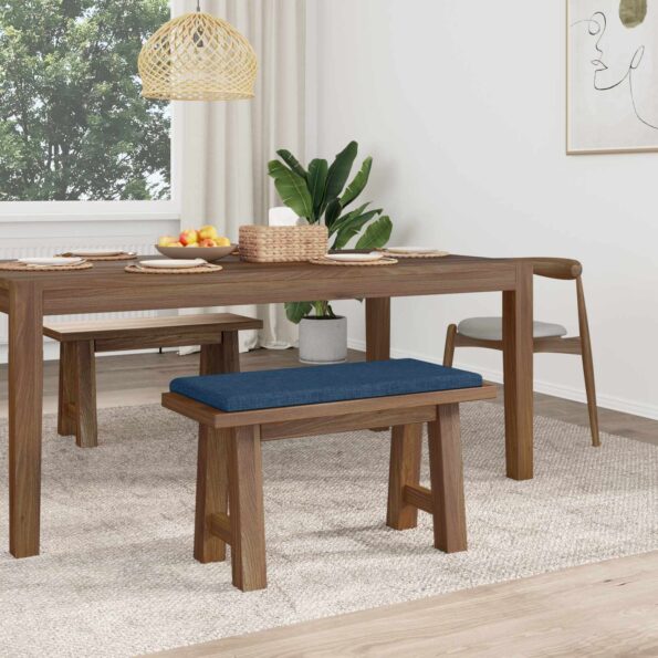 vidaXL Vankúš na lavičku Látka Modrá Hĺbka 35 cm – Obrázok 3