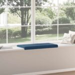 vidaXL Vankúš na lavičku Látka Modrá Hĺbka 35 cm – Obrázok 4