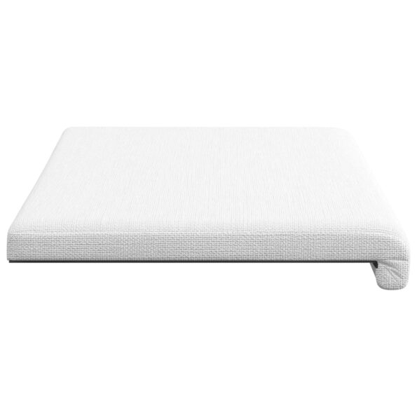 vidaXL Vankúš na lavičku Látka Biela Hĺbka 35 cm – Obrázok 6