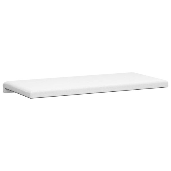 vidaXL Vankúš na lavičku Látka Biela Hĺbka 35 cm – Obrázok 7