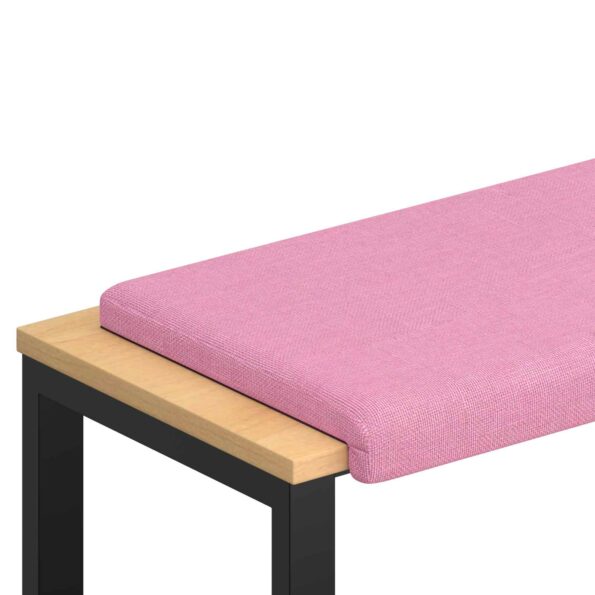 vidaXL Vankúš na lavičku Látka Ružová Hĺbka 35 cm – Obrázok 2