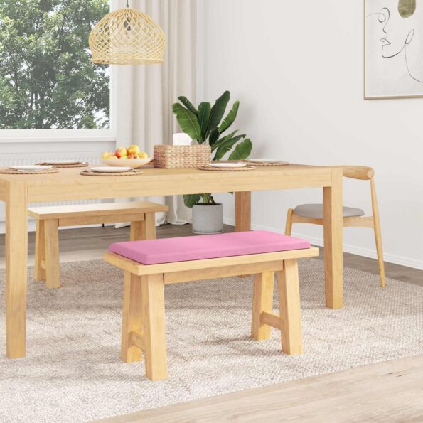 vidaXL Vankúš na lavičku Látka Ružová Hĺbka 35 cm – Obrázok 3