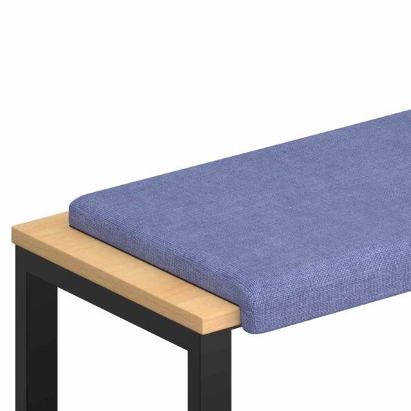 vidaXL Vankúš na lavičku Látka Modrá džínovina Hĺbka 35 cm – Obrázok 2
