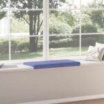 vidaXL Vankúš na lavičku Látka Modrá džínovina Hĺbka 35 cm – Obrázok 4