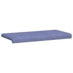 vidaXL Vankúš na lavičku Látka Modrá džínovina Hĺbka 35 cm – Obrázok 5