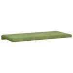 vidaXL Vankúš na lavičku Zamat Svetlo zelená Hĺbka 35 cm – Obrázok 7