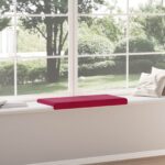 vidaXL Vankúš na lavičku Zamat Víno červené Hĺbka 35 cm – Obrázok 4