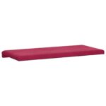vidaXL Vankúš na lavičku Zamat Víno červené Hĺbka 35 cm – Obrázok 7