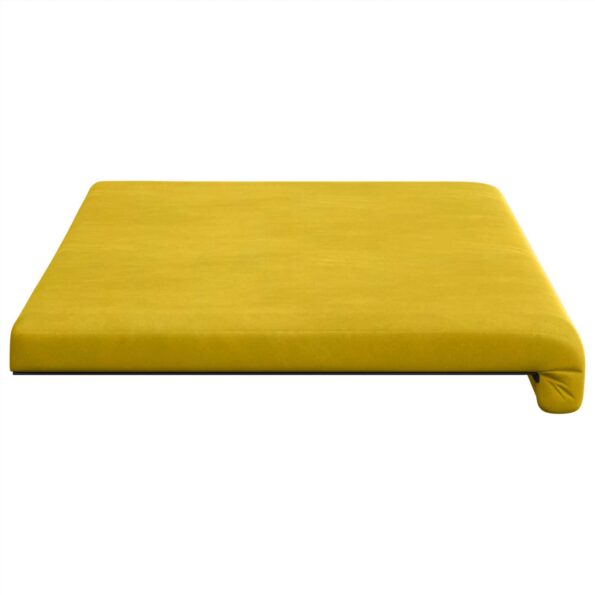 vidaXL Vankúš na lavičku Zamat Žltá Hĺbka 35 cm – Obrázok 6
