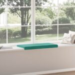 vidaXL Vankúš na lavičku Zamat Tyrkysová Hĺbka 35 cm – Obrázok 4